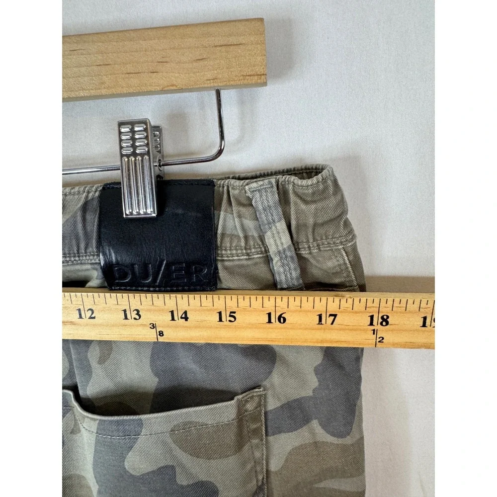 DU/ER L2X‎ Slim Fit Camo Joggers Mens 34x29 Green Brown Camouflage Pants